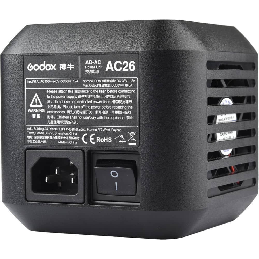 Godox AC Adapter for AD600Pro Witstro Outdoor Flash - Image 3