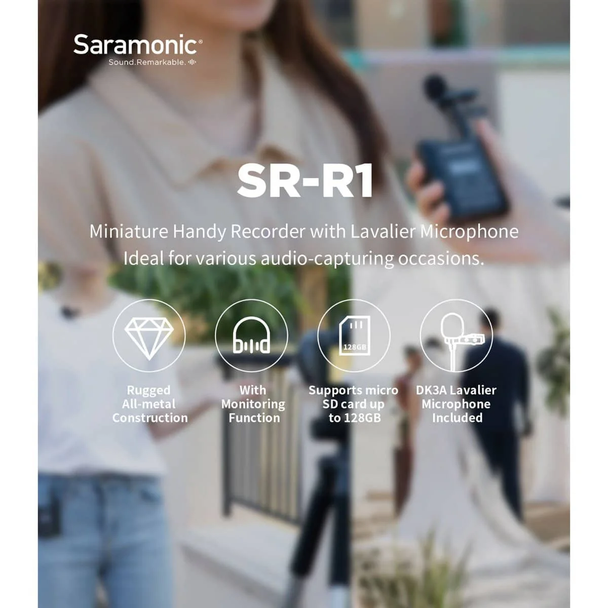 Saramonic Belt Pack Recorder with DK3 Lavalier and MicroSD Card - Image 13