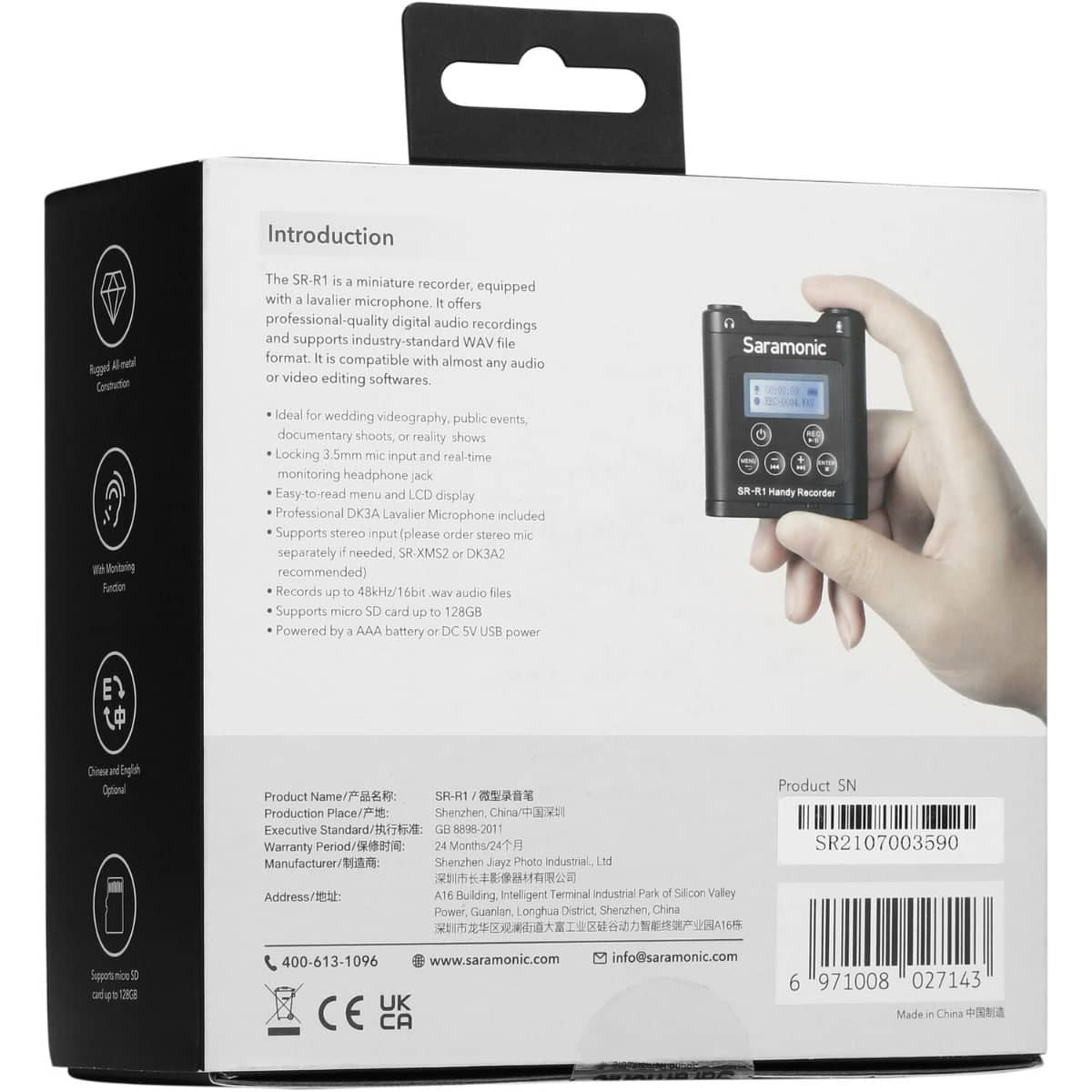 Saramonic Belt Pack Recorder with DK3 Lavalier and MicroSD Card - Image 20