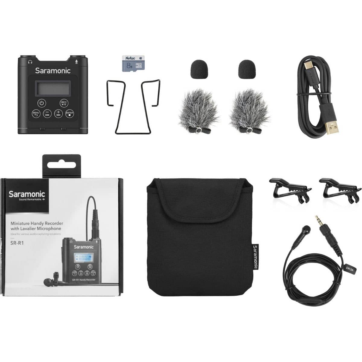 Saramonic Belt Pack Recorder with DK3 Lavalier and MicroSD Card - Image 3