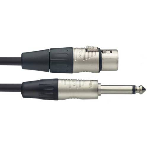 Stagg N Series Microphone Cable Female XLR to Mono Phone Plug - 3m/10ft - Image 3